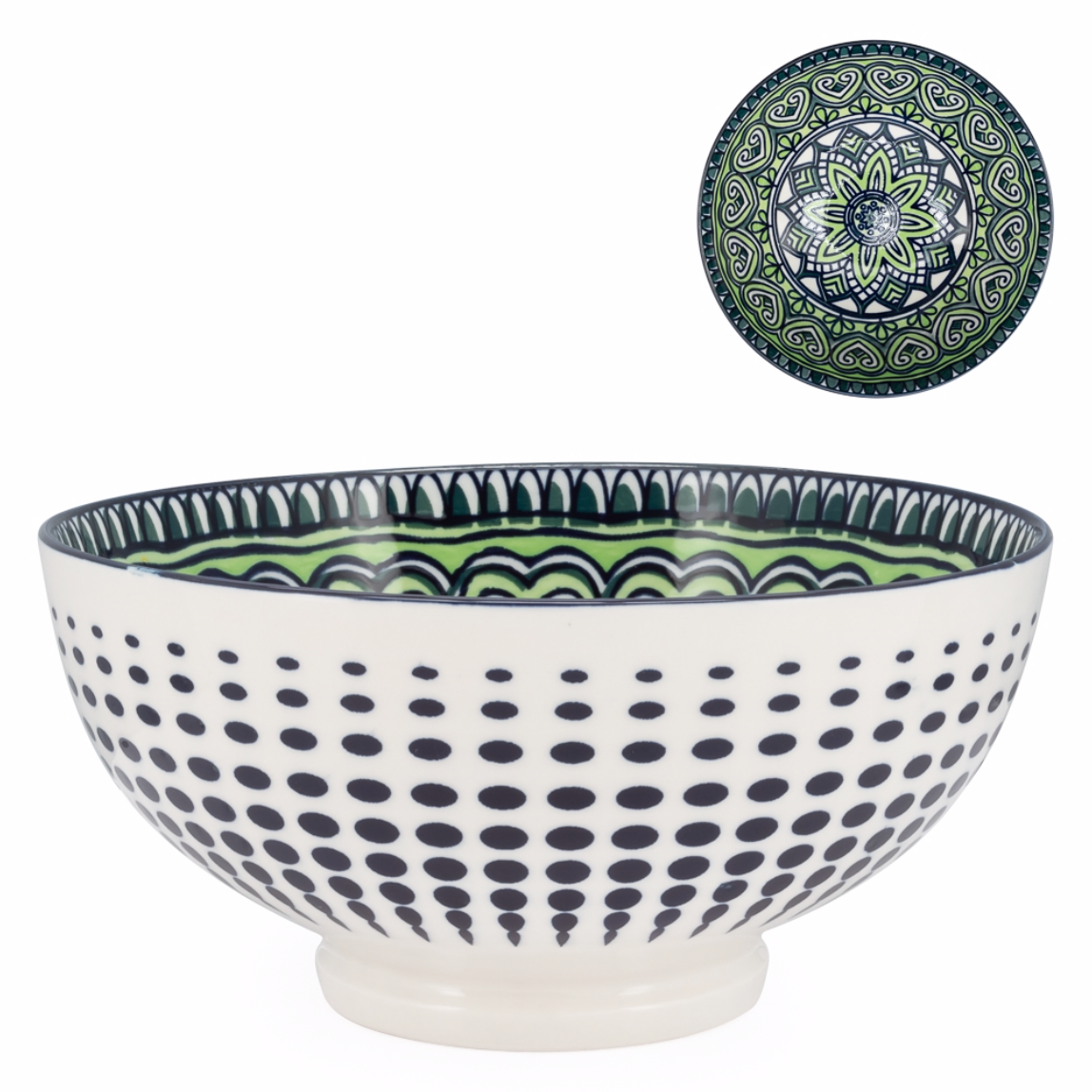 Kiri Bowl - Green Mandala