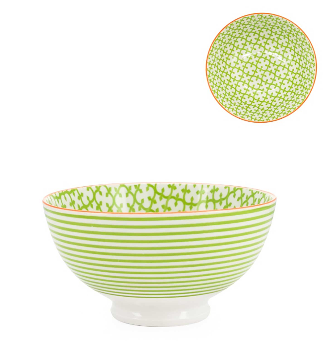 Kiri Bowl - Green Stripe