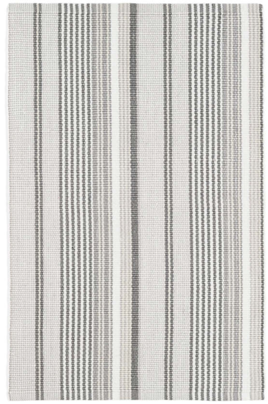 Gradation Ticking Cotton Rug