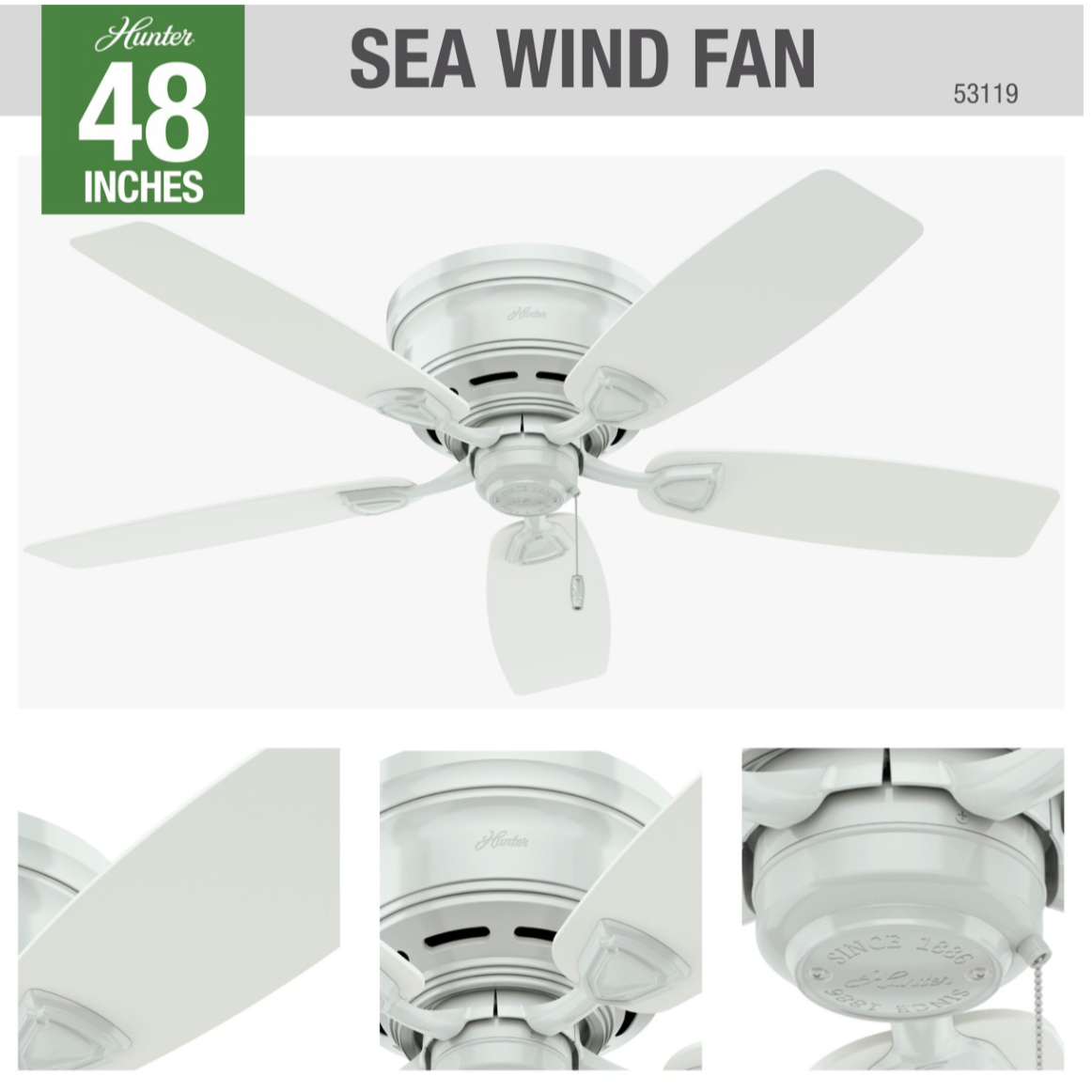 48" Sea Wind Low Profile