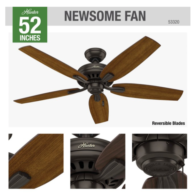 52" Newsome No Light Fan