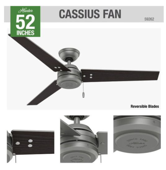 52" Cassius Outdoor Fan