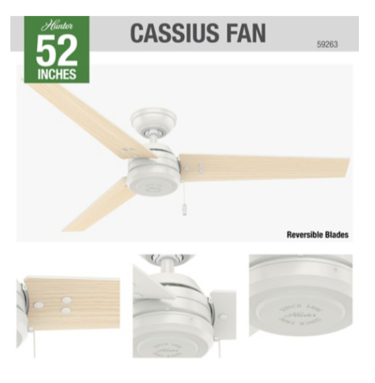 52" Cassius Outdoor Fan