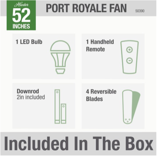 52" Port Royale Fan