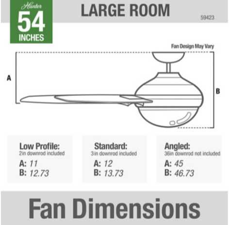54" LED Norden Fan