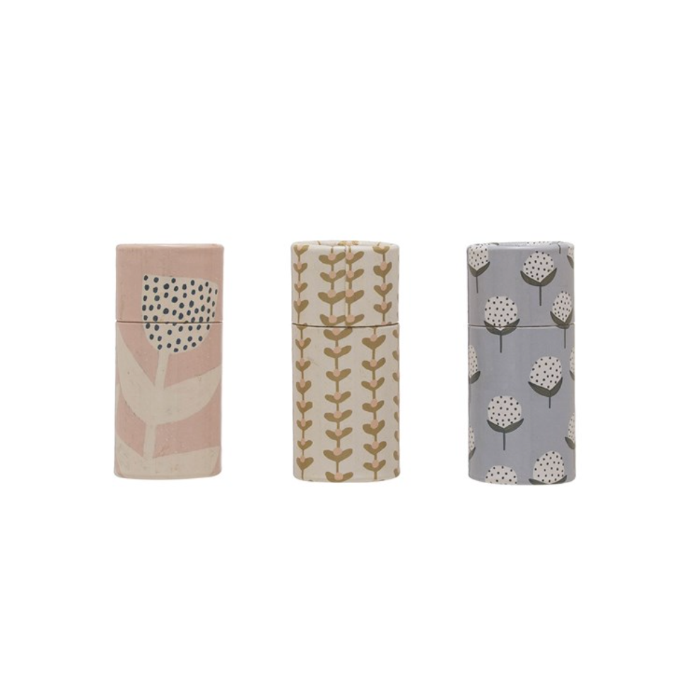 Tube Matchbox Matches - Floral