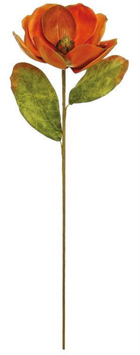 32" Autumn Magnolia Bloom - Pumpkin