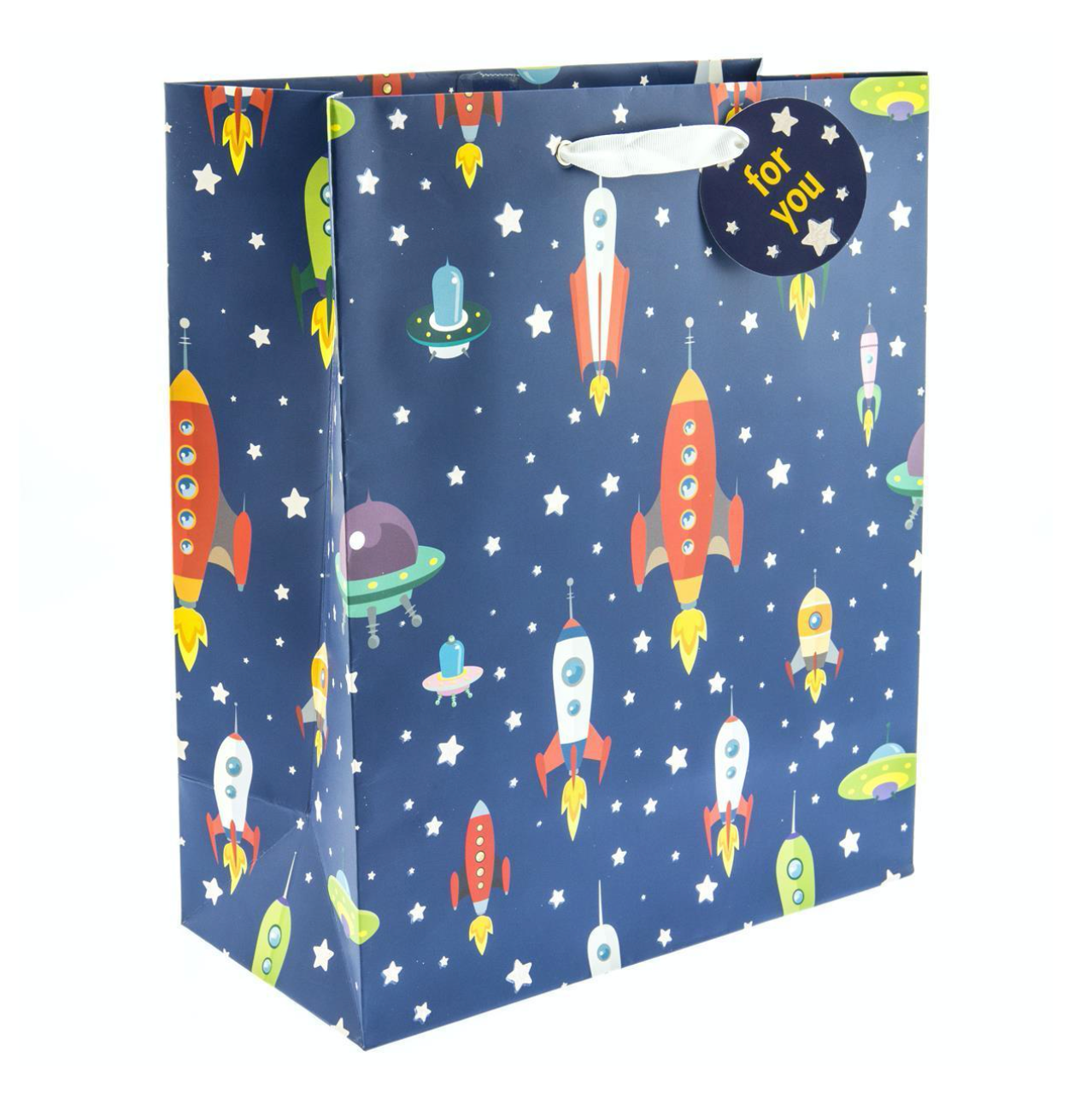 Rocket Ships Gift Bag - Large