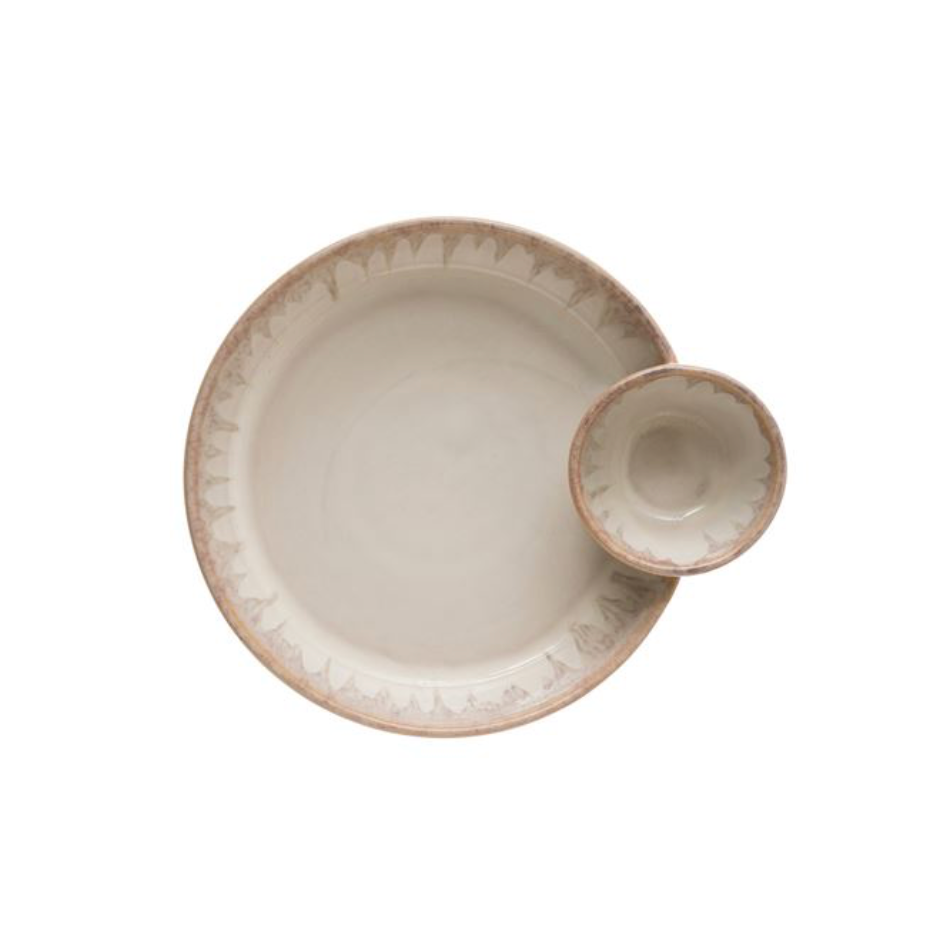 Stoneware Serving Dish - Cream