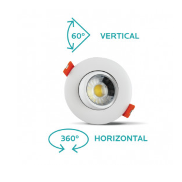 3" LED Round Gimbal - 3000K