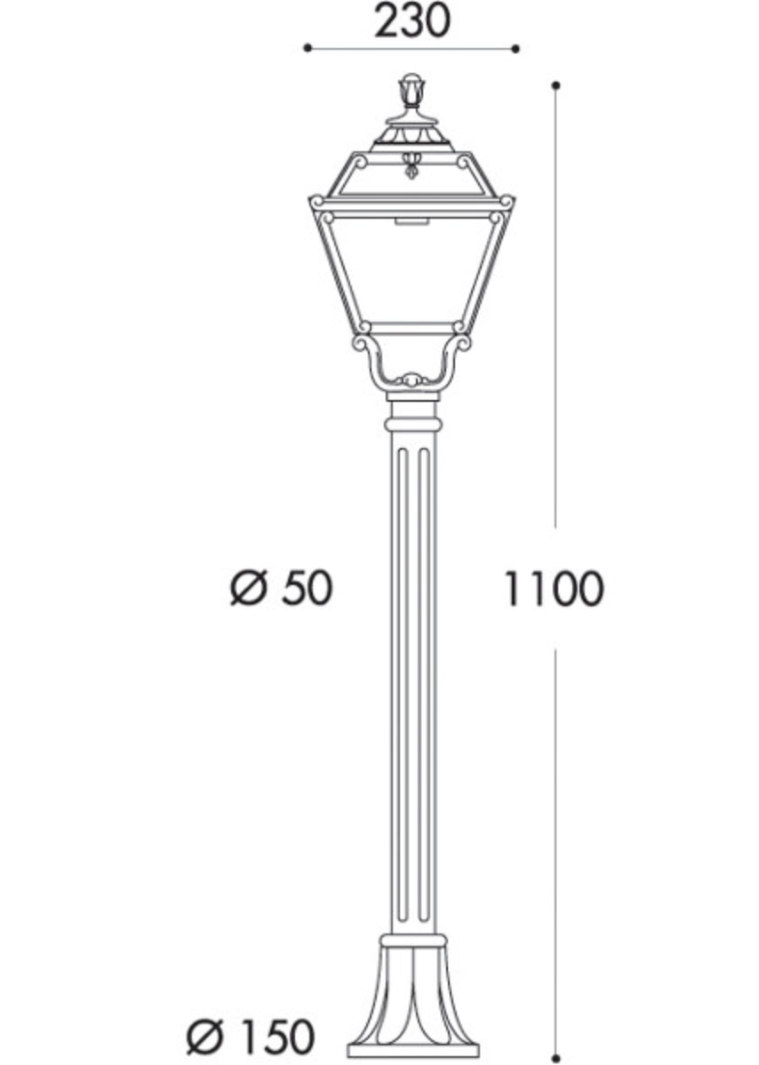 Mizar/Goliar LED w/ Post - Black or White