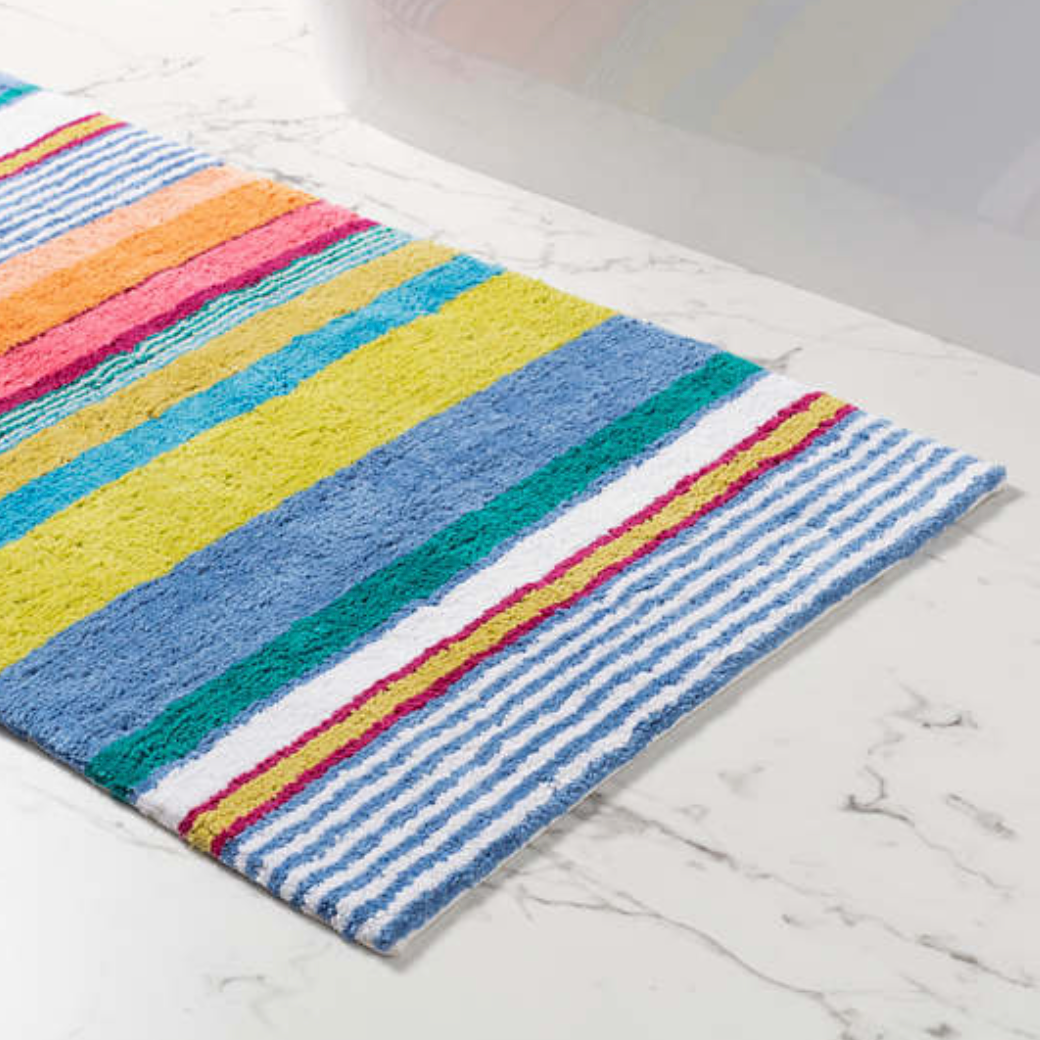 Mellie Stripe Bath Mats