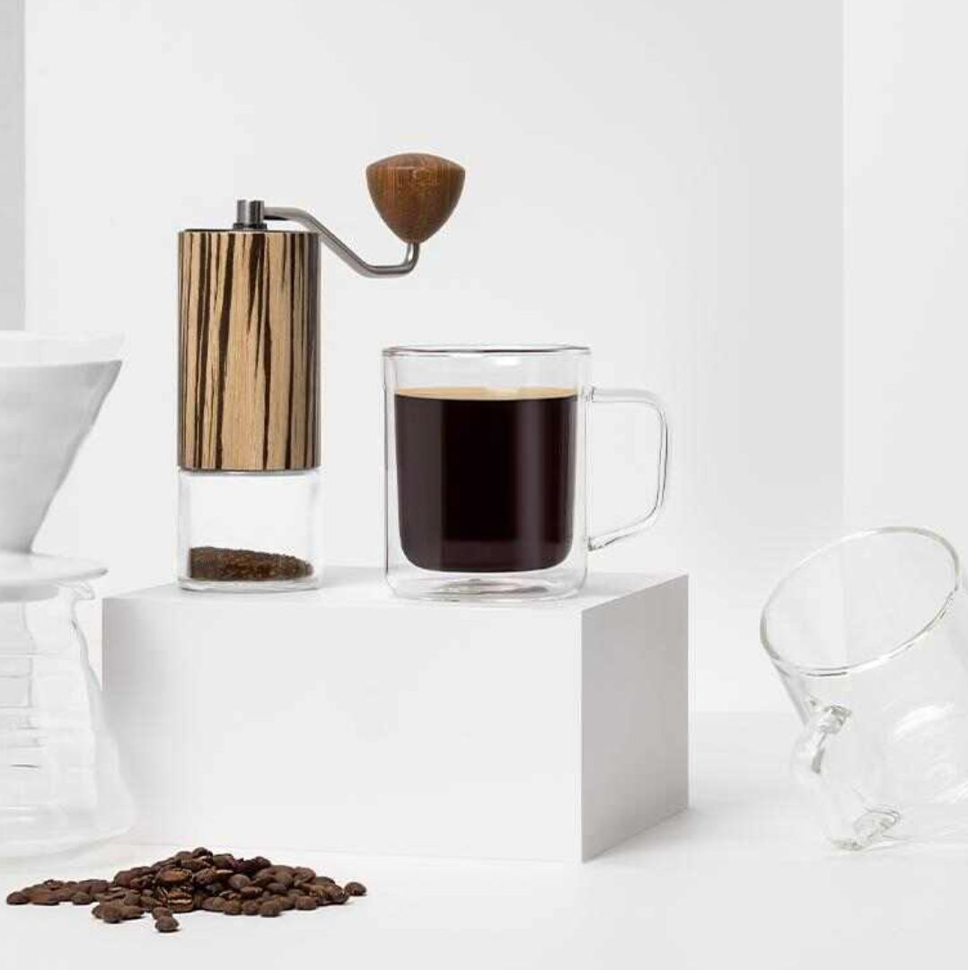 12oz Glass Double Mug - Clear, Set of Two