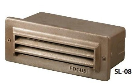 Louver Step Light - Brass