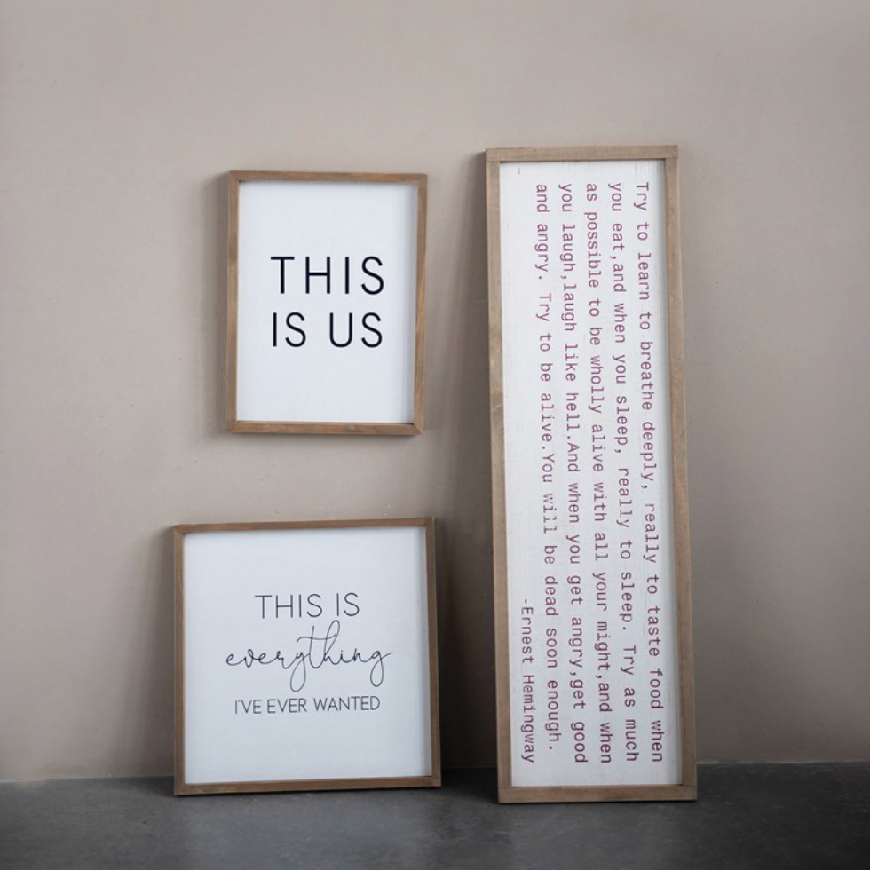 'Try To Learn' Wall Decor