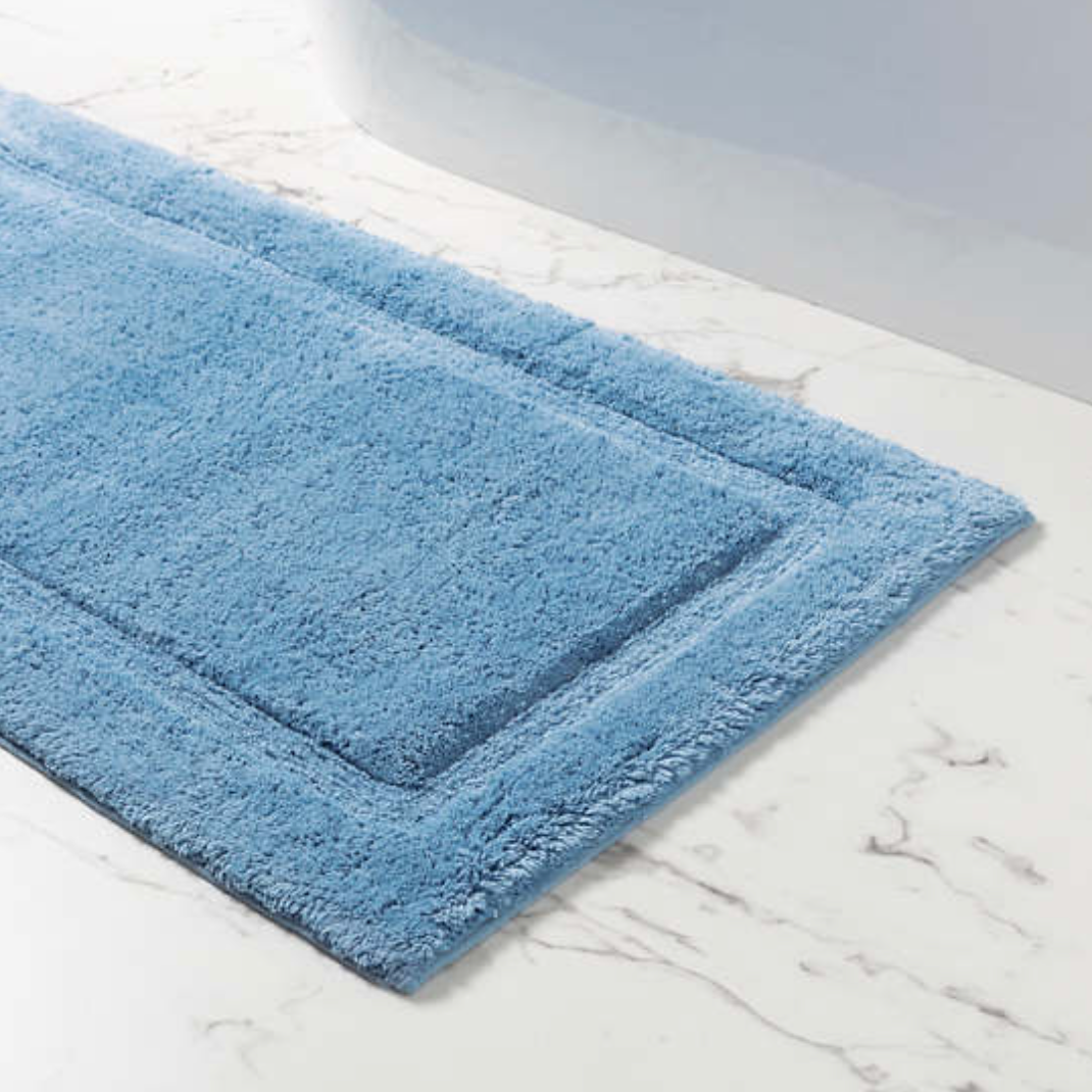 French Blue Bath Mats