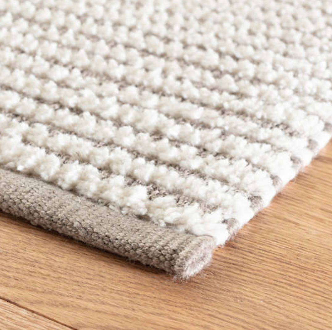 Shear Stripe Grey Rug