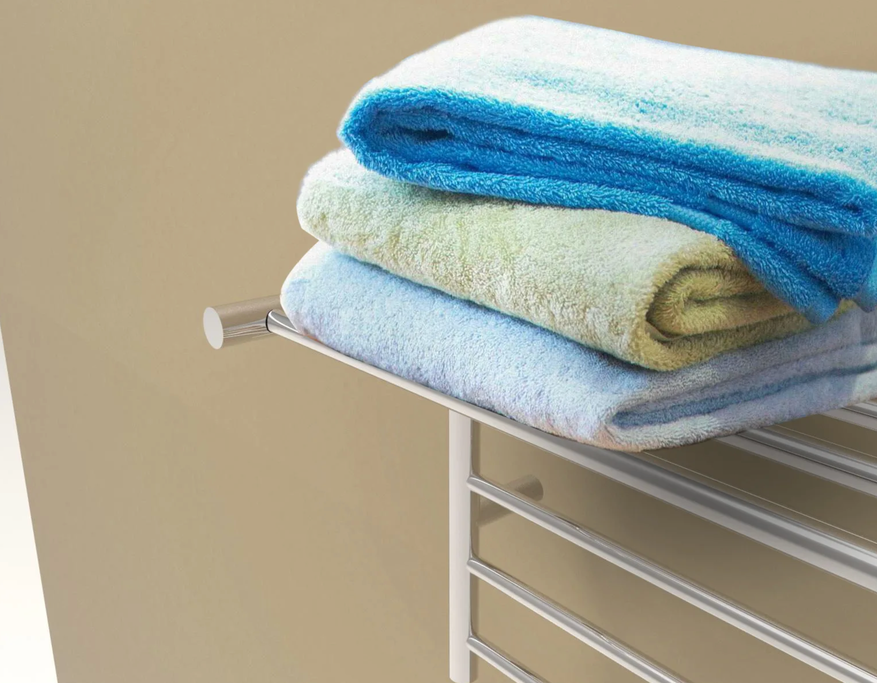 Radiant Shelf Towel Warmer - Brushed Stainless