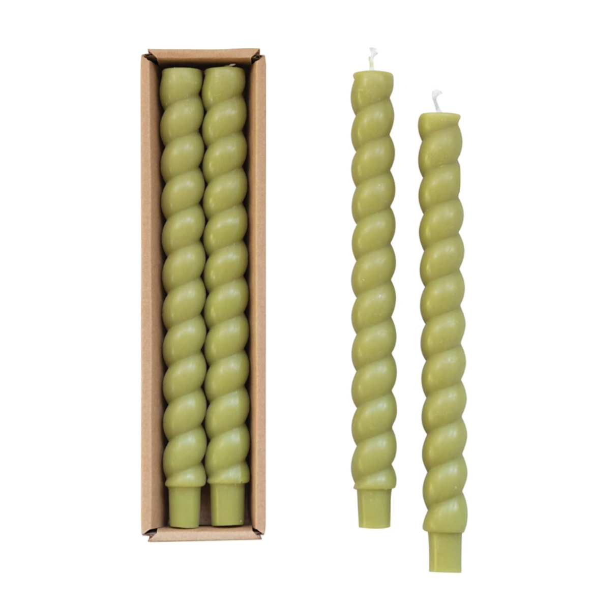 Twisted Taper Candles Pair Pack