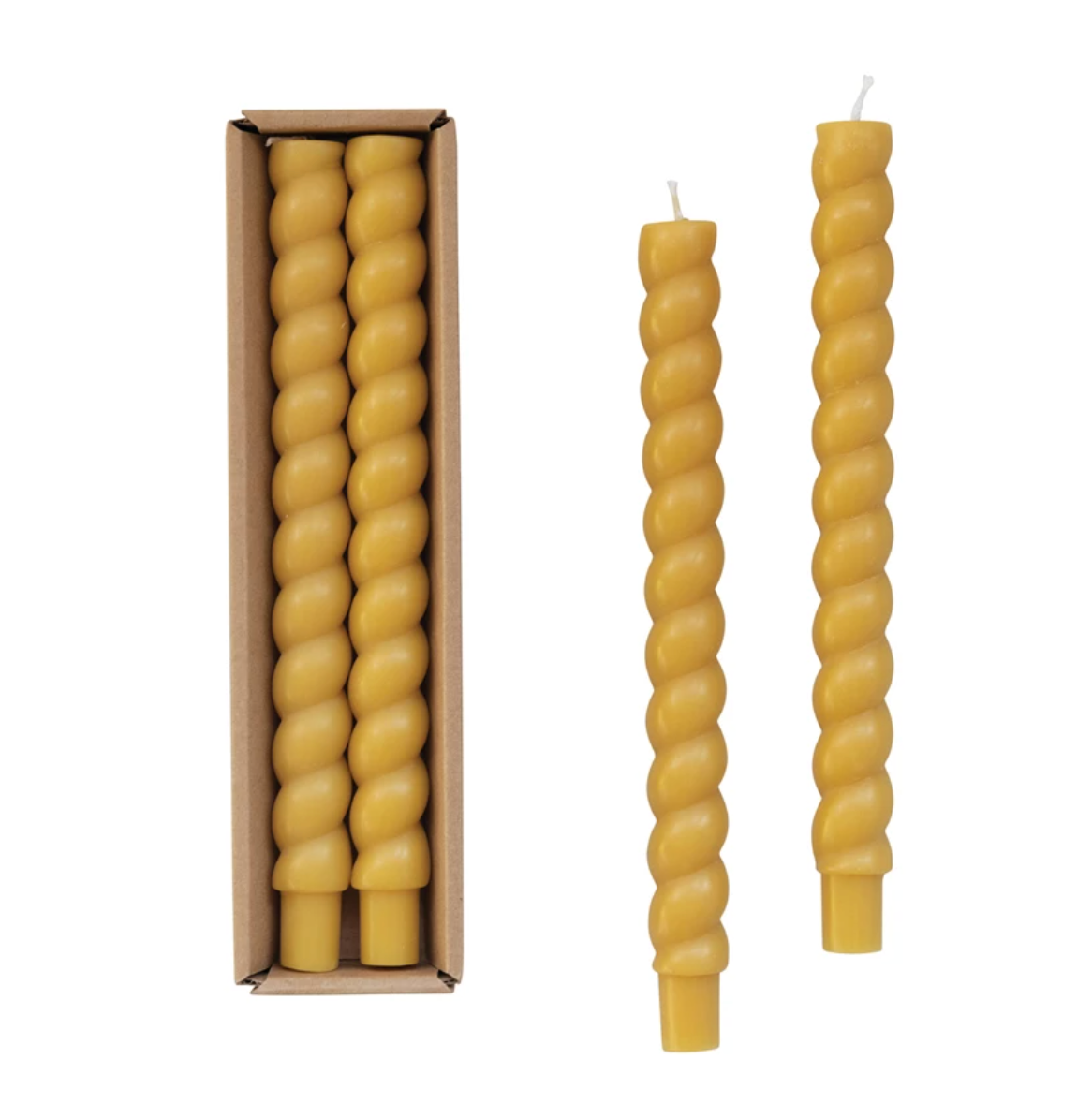 Twisted Taper Candles Pair Pack