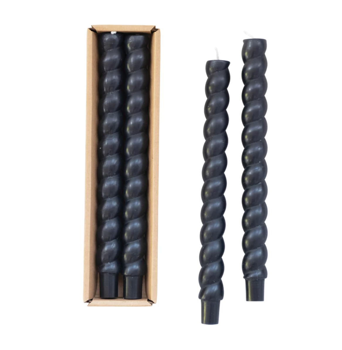 Twisted Taper Candles Pair Pack