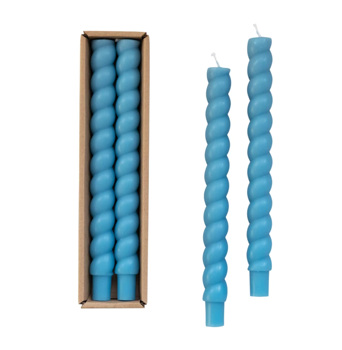 Twisted Taper Candles Pair Pack