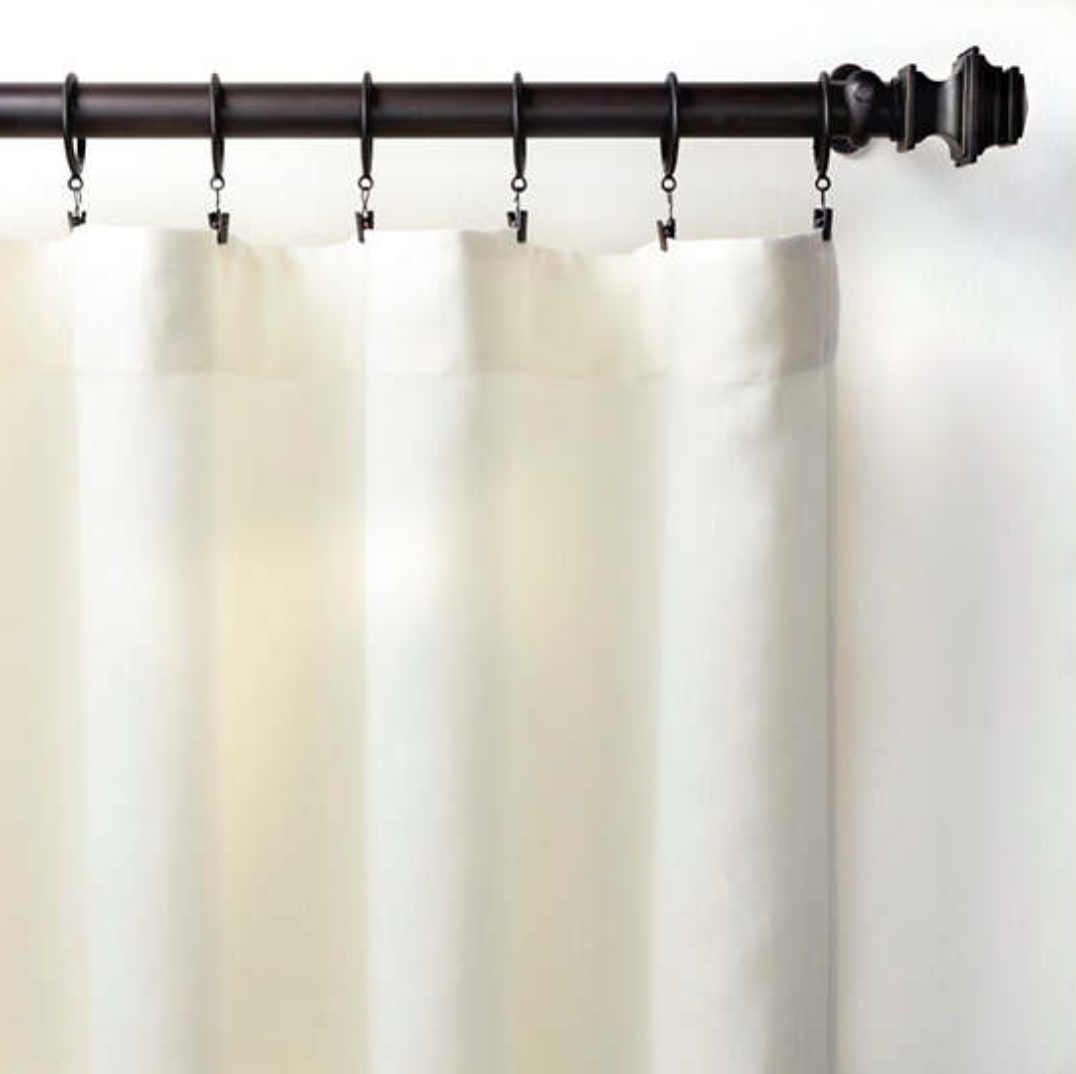 Lush Linen Ivory Curtain