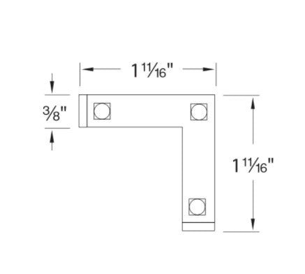 InvisiLED® Elbow Connector 24V