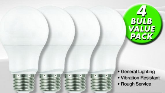 11W LED Non-Dimmable 4 Packs