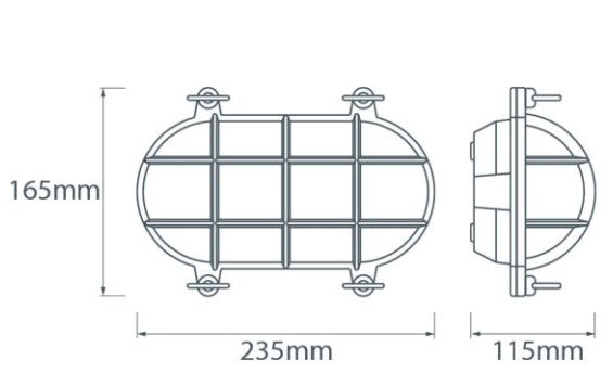 2035 Large Bulkhead - Chrome