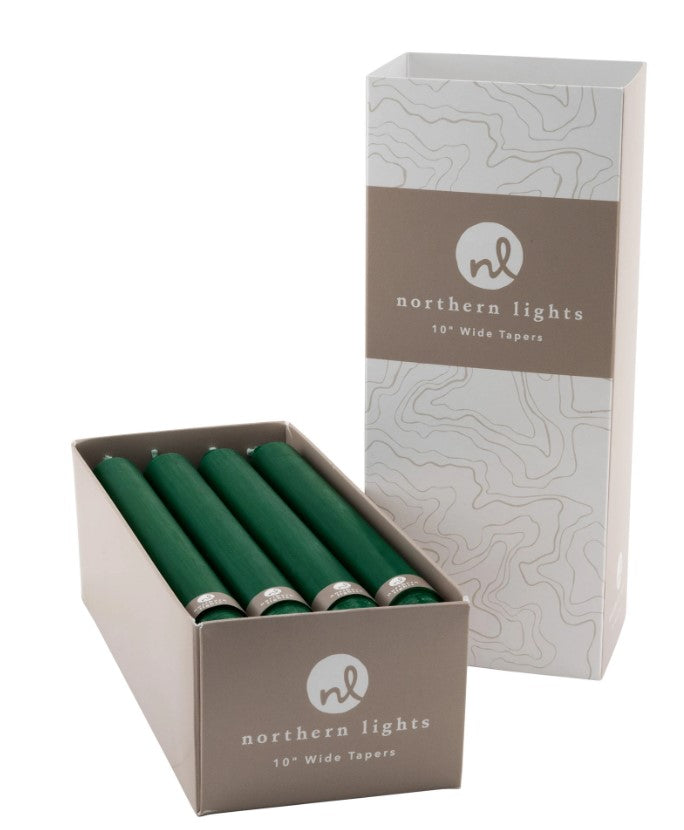 10" Taper Candle - Hunter Green