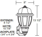 Park Point Short Wall Lantern