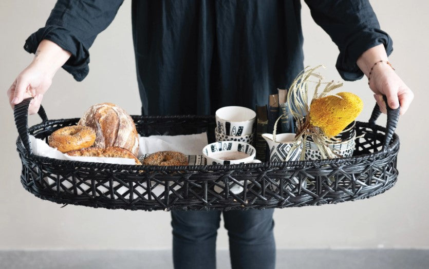 Rattan Tray w/ Handles