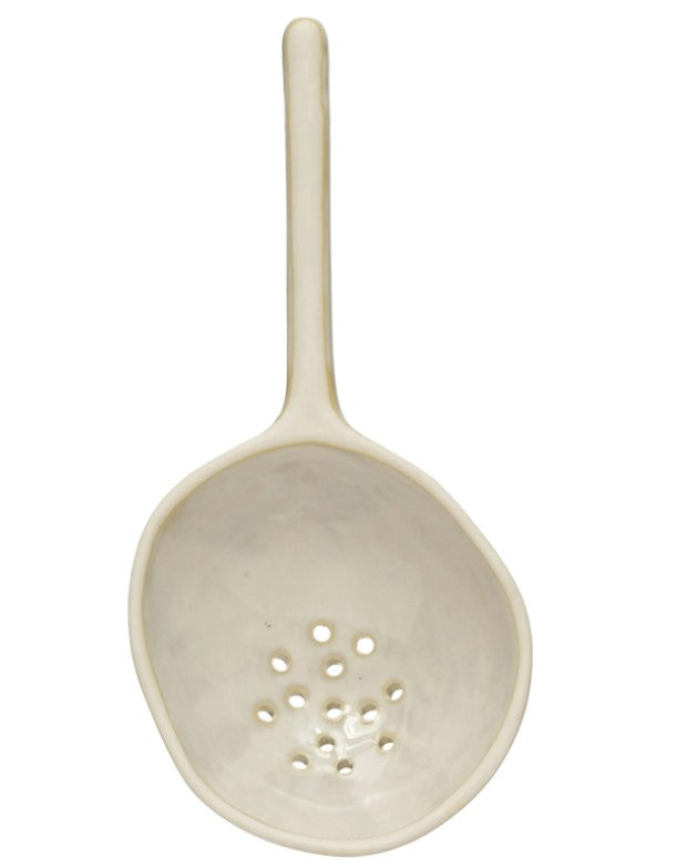 Stoneware Strainer Spoon Lg