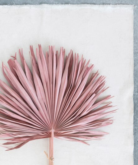 Dried Palm Leaf Bunch - Pink