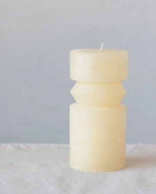 Totem Pillar Candle - Tan