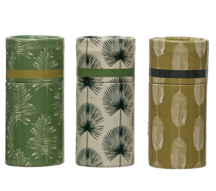 Leaf Print Matches In Tube