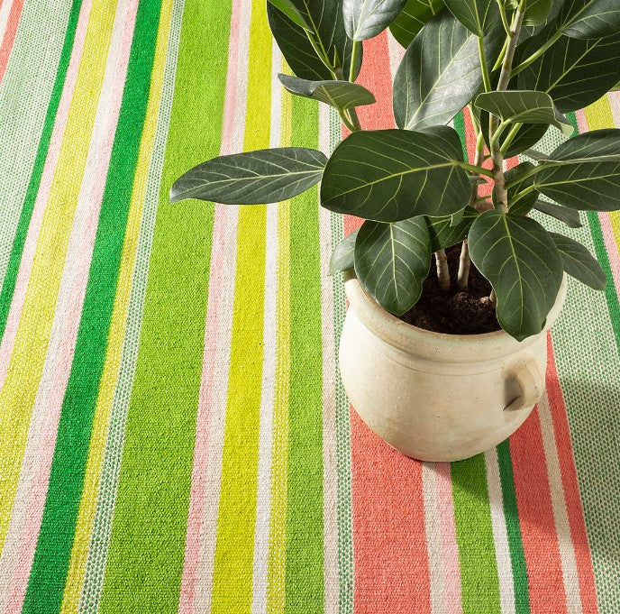 Seed Stitch Watermelon Rug