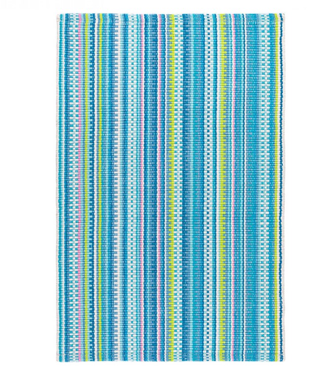 Lucky Stripe Blue & Green Rug