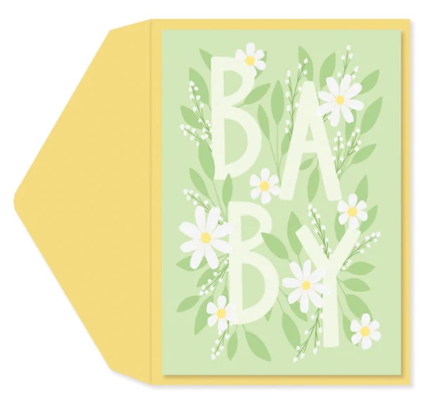 Daisy Baby Card