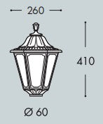 Artu/Rut LED Post w/ Lantern