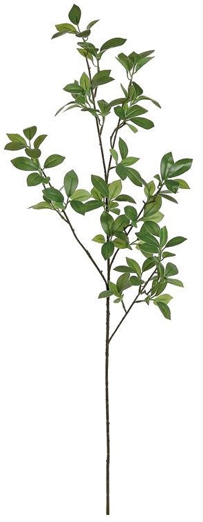 38" Mini Ficus Leaf Branch - Green
