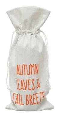 Autumn Drawstring Wine Bag
