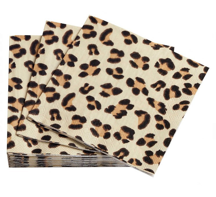 Leopard Napkin - Natural