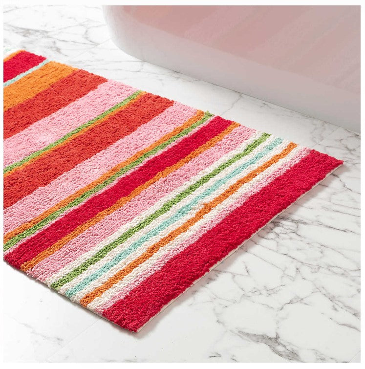 Carnival Stripe Bath Rug