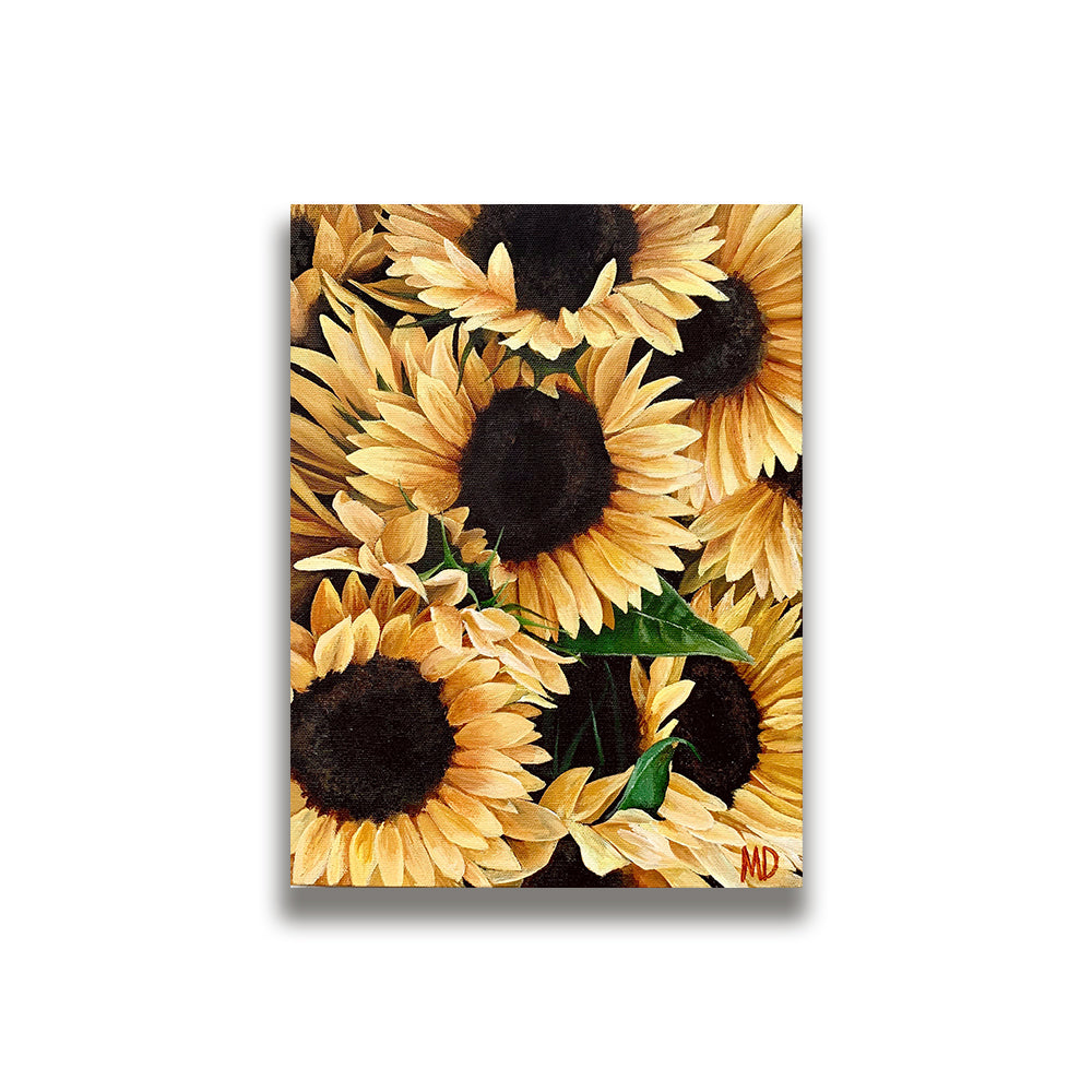 9"x12" Canvas - Sunflowers