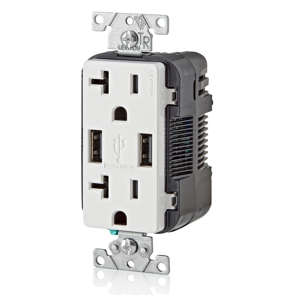 20A Decora Duplex Receptacle/USB Charger