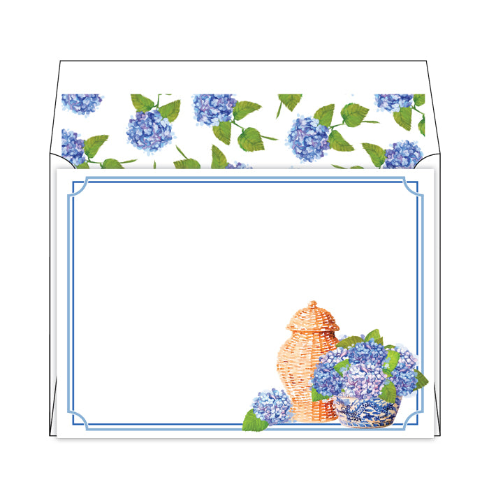 Hydrangea & Basket Social Set