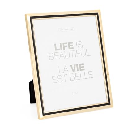 Tuxedo Gold Stripe Photo Frames - Multiple Sizes