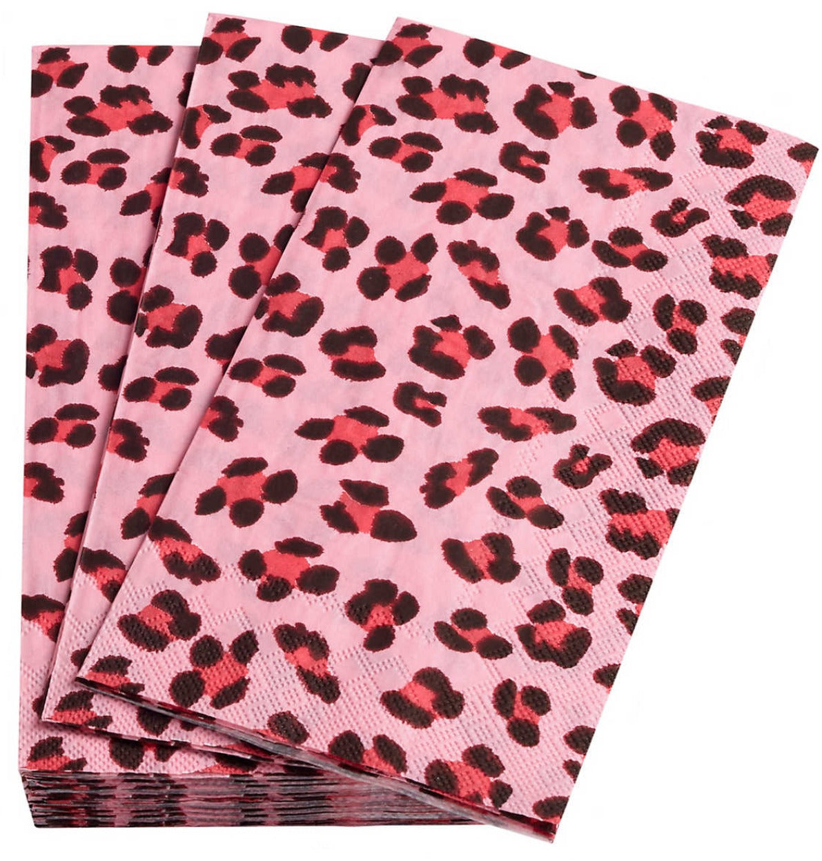 Leopard Pink Napkin - Guest